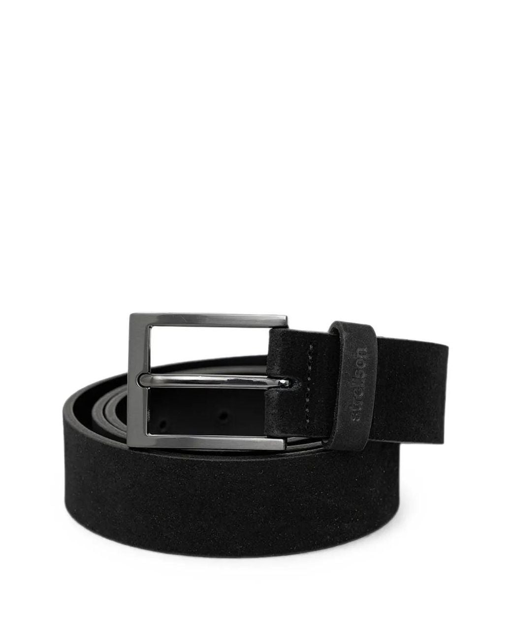 Cinturón De Ante Strellson de hombre de color Black