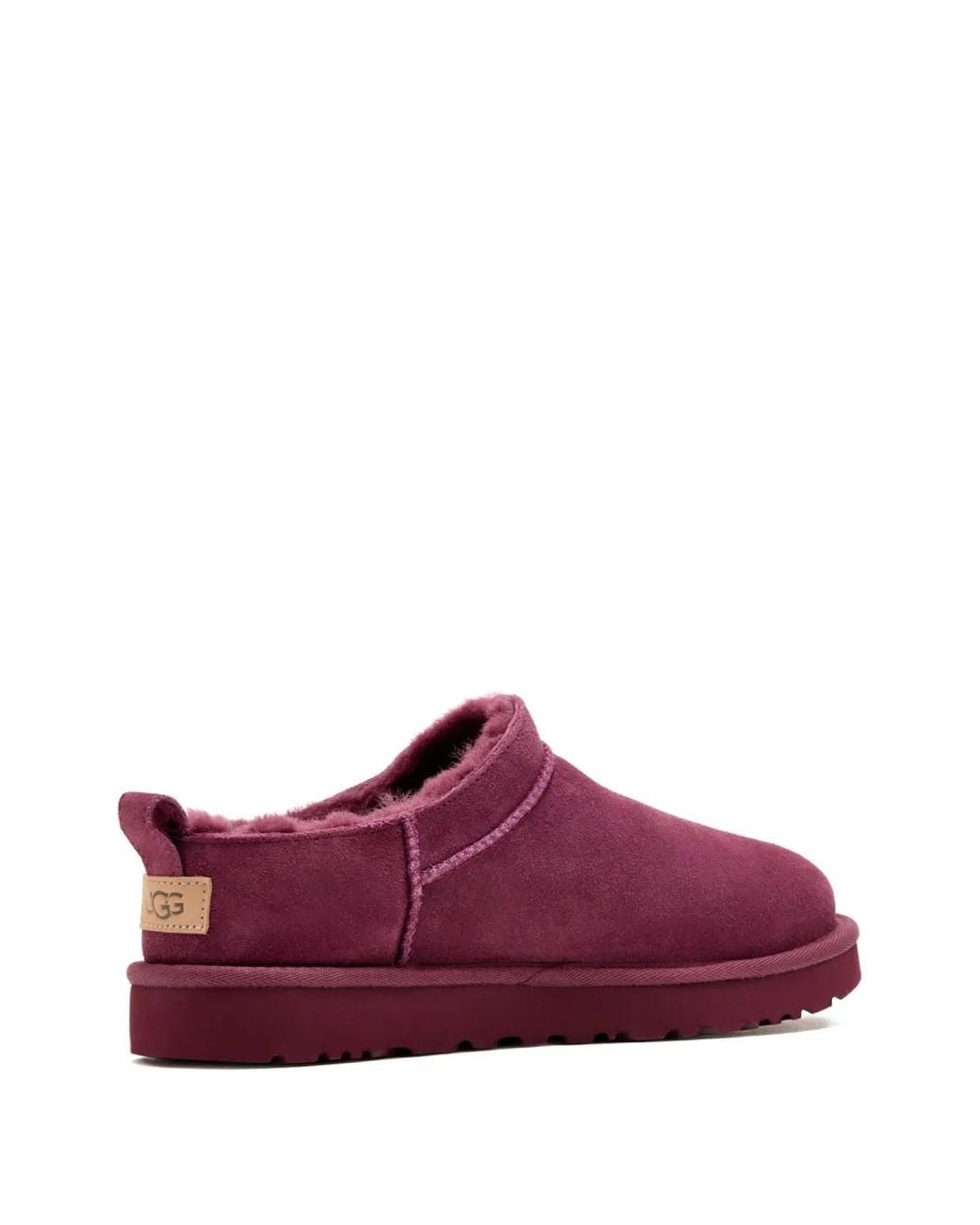 Ugg Purple Suede Pull-Tab Slippers