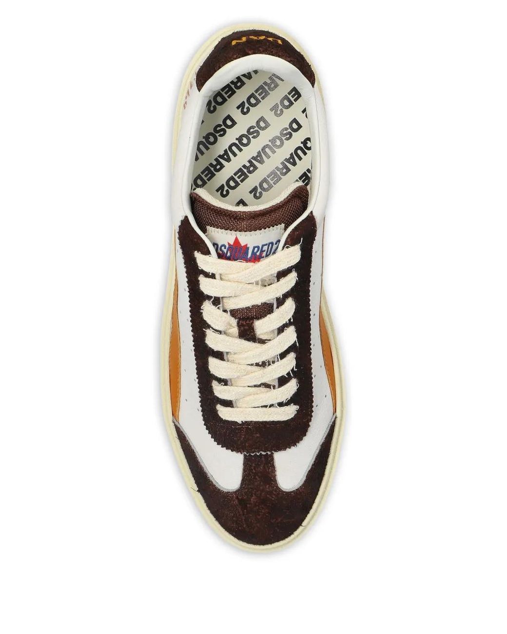 DSquared² White Rider 1964 Leather Sneakers for men