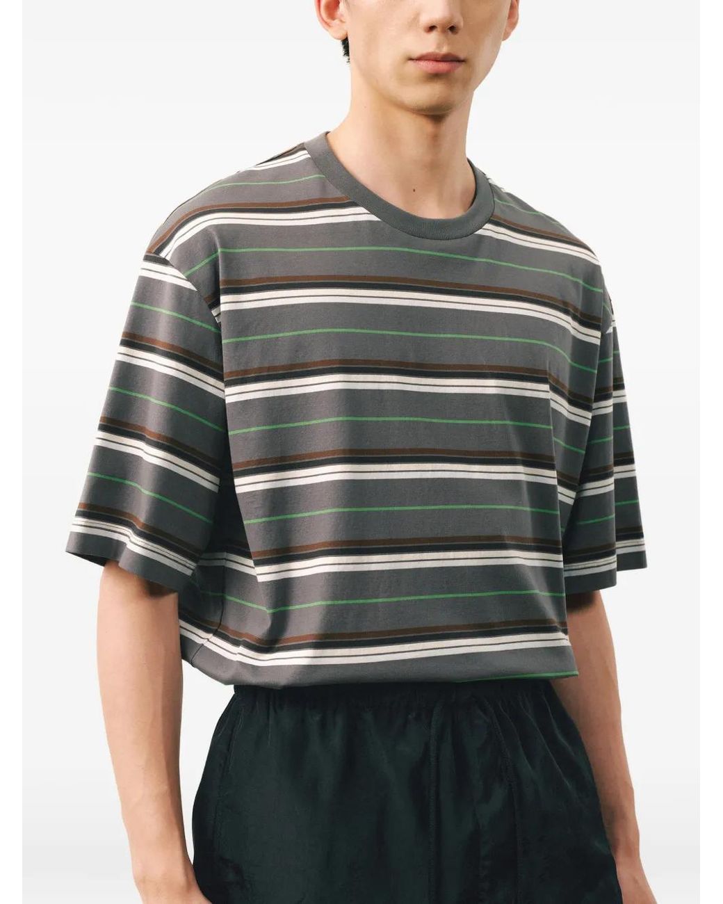 CROQUIS Gray Striped T-Shirt for men