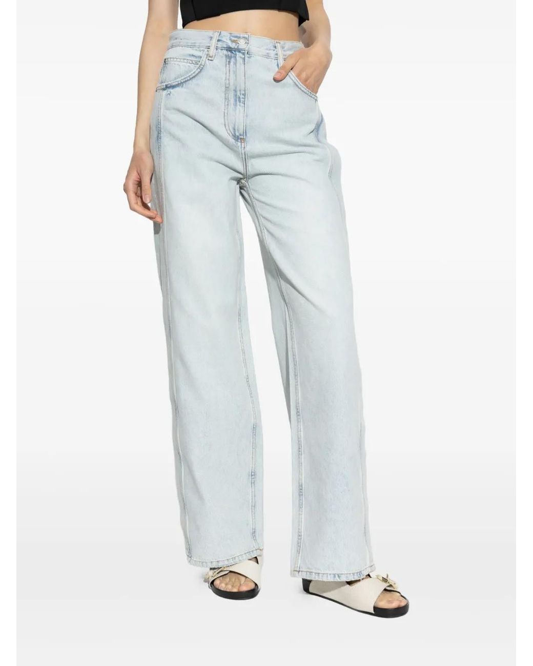 IRO Blue Cotton Jeans