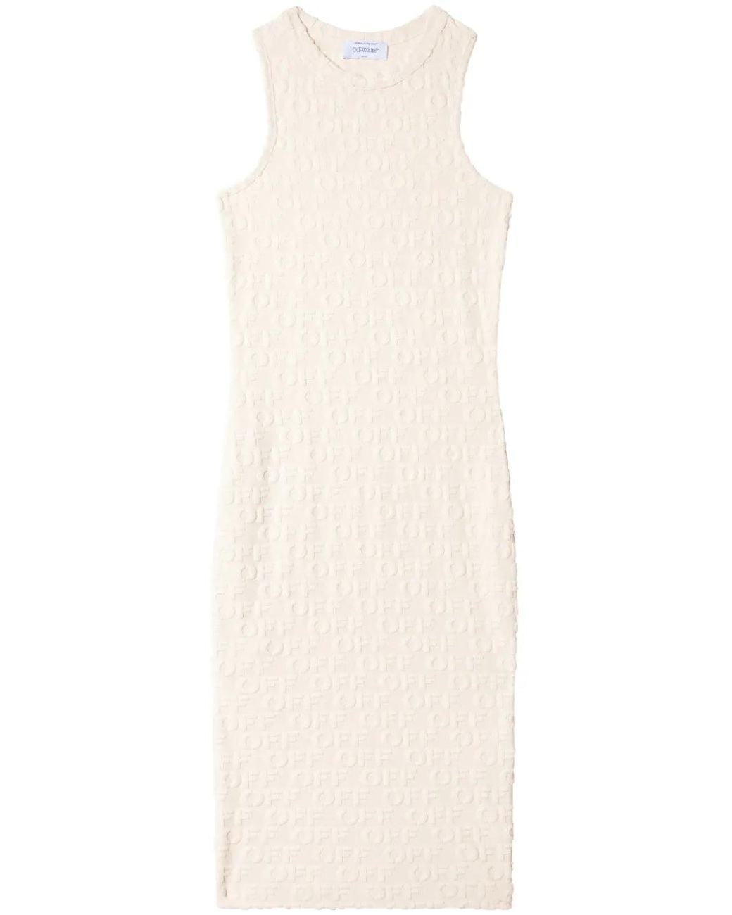 Off-White c/o Virgil Abloh White Off Terry Rowing Dress