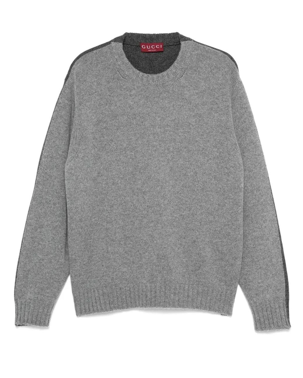 Gucci Zweifarbiger Pullover in Gray für Herren