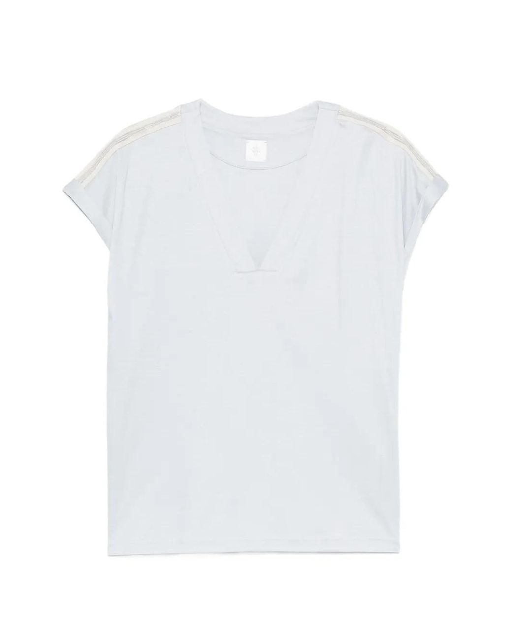 Eleventy White V-Neck T-Shirt