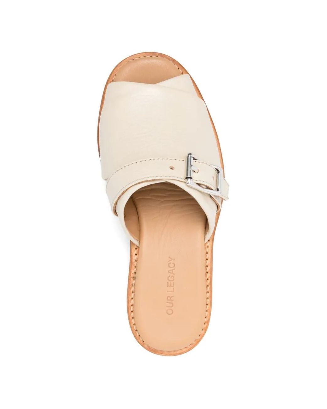 Our Legacy White Ginza Buckle-Strap Sandals