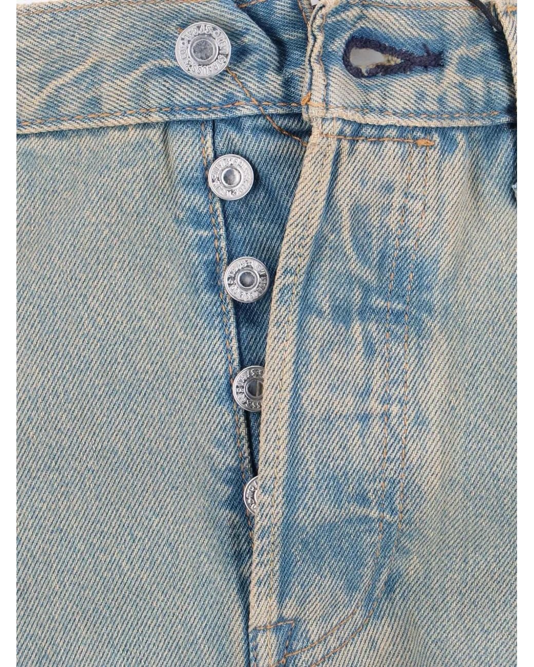 Levi's Gray 501 Jeans for men