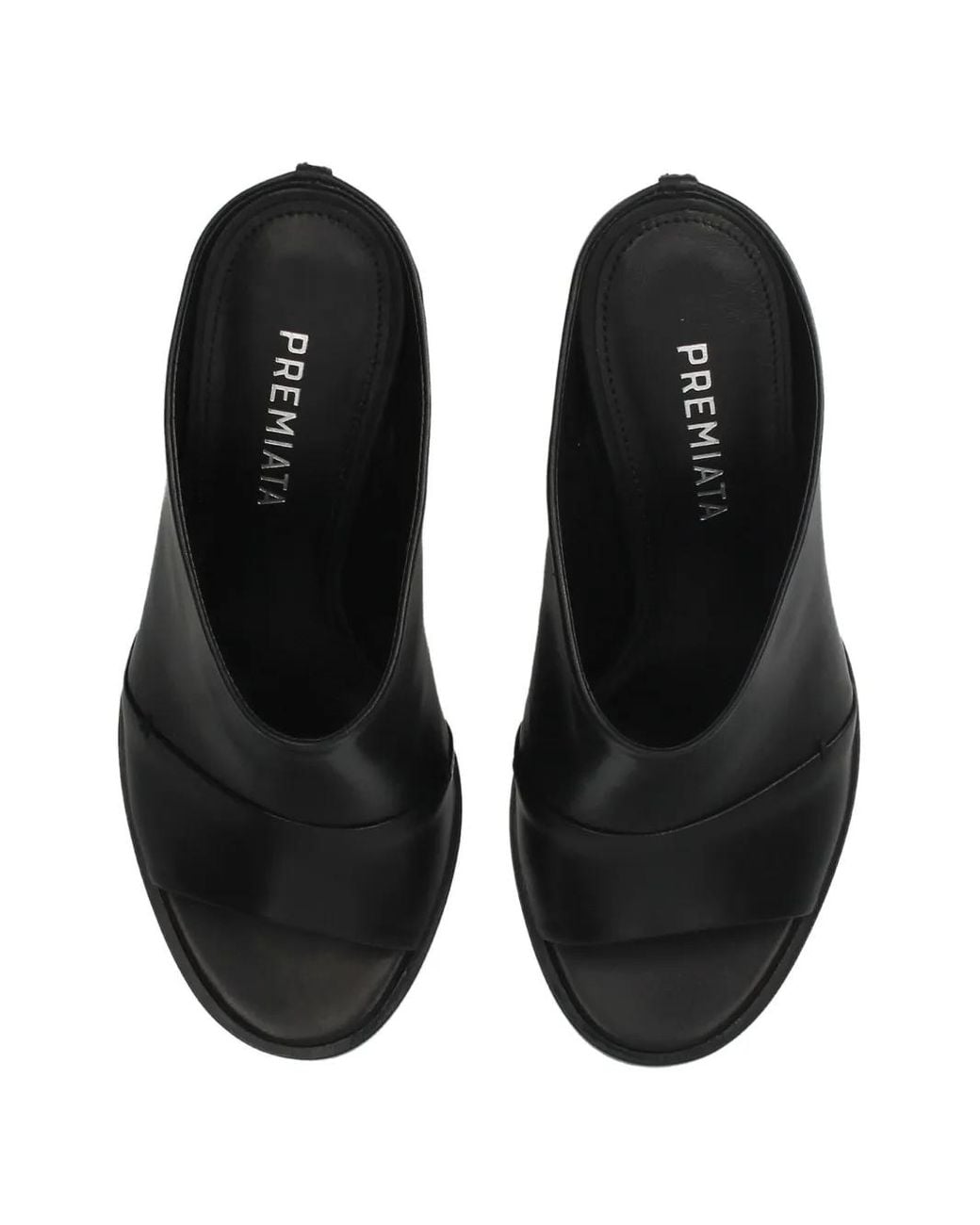 Premiata Black Leather Sandals
