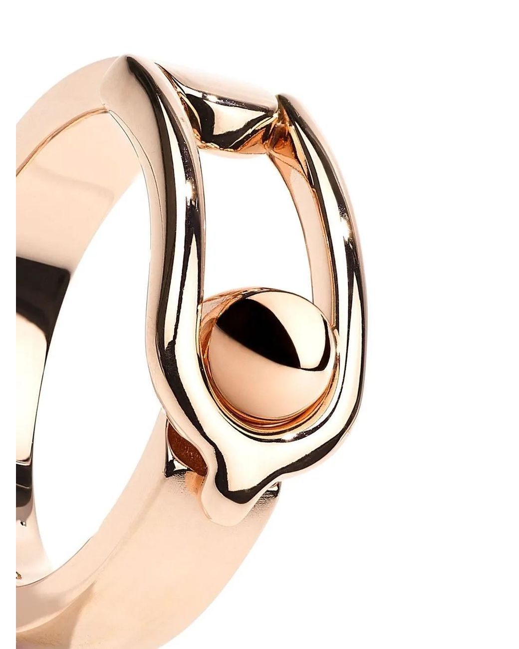 Goossens Metallic Boucle Engraved Ring
