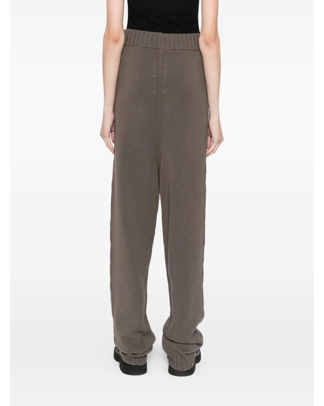 Rick Owens Gray Cashmere Trousers