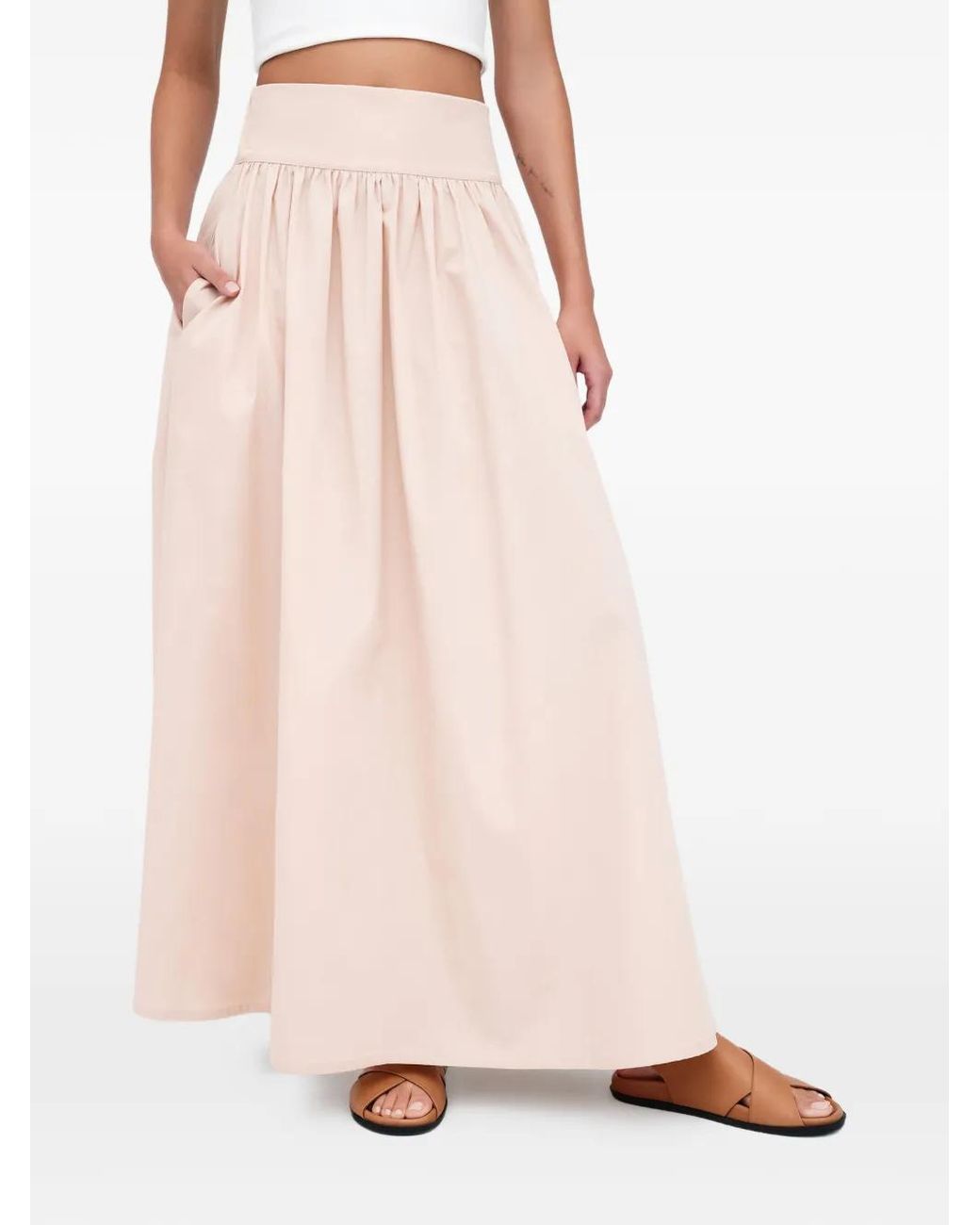 MARCELLA Pink Raven Long Skirt
