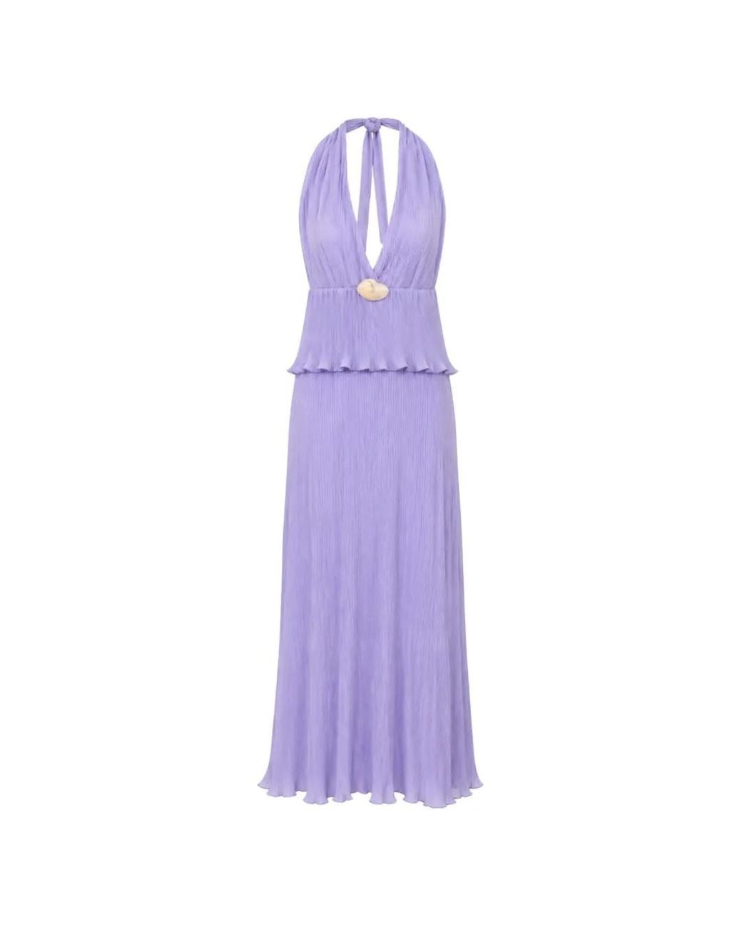 Baobab Purple Pleated Merida Maxi Dress