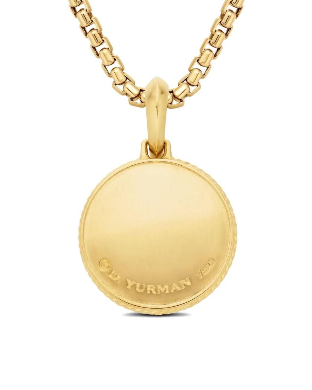 David Yurman Metallic 18Kt Maritime Compass Diamond Amulet (29.5Mm) for men