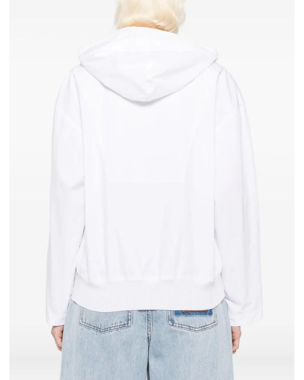 Jacquemus White Haut Trapeze Hoodie