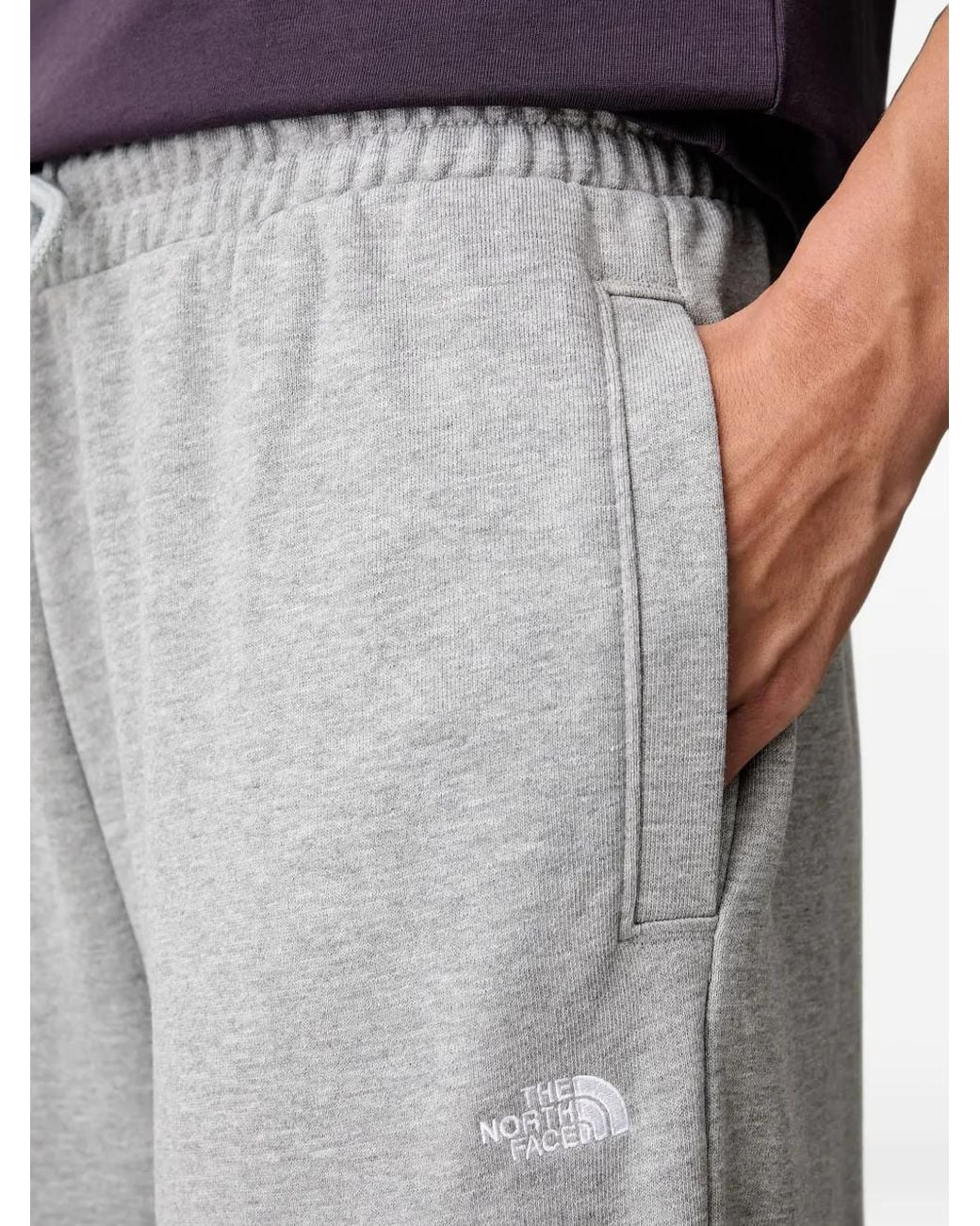 The North Face Gray Drawstring-Waist Track Pants