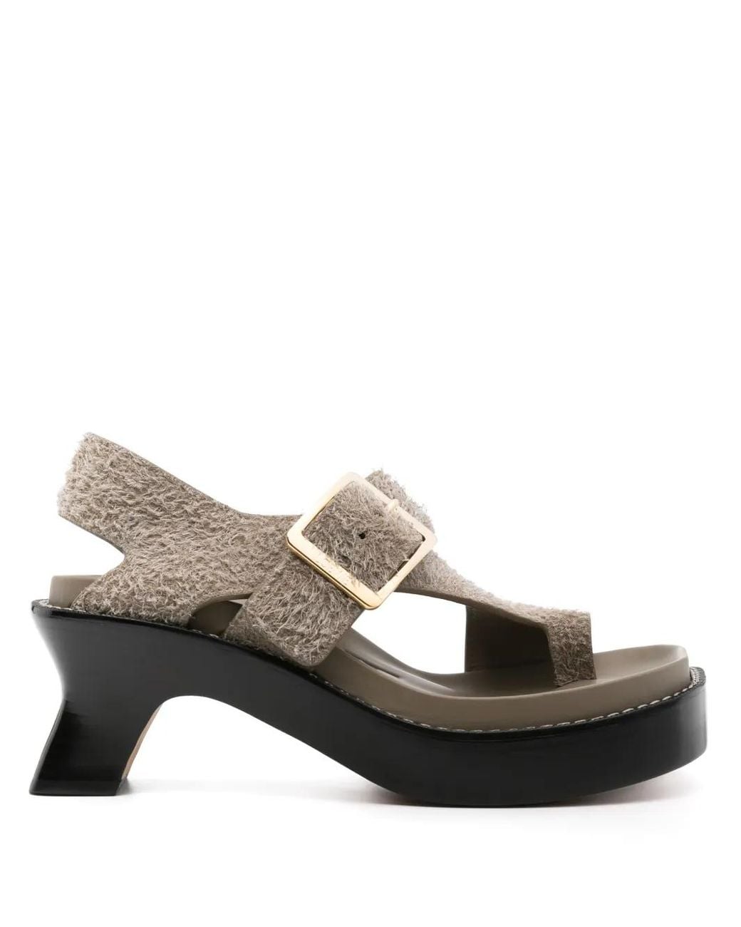 Loewe Brown Ease Heel Sandals