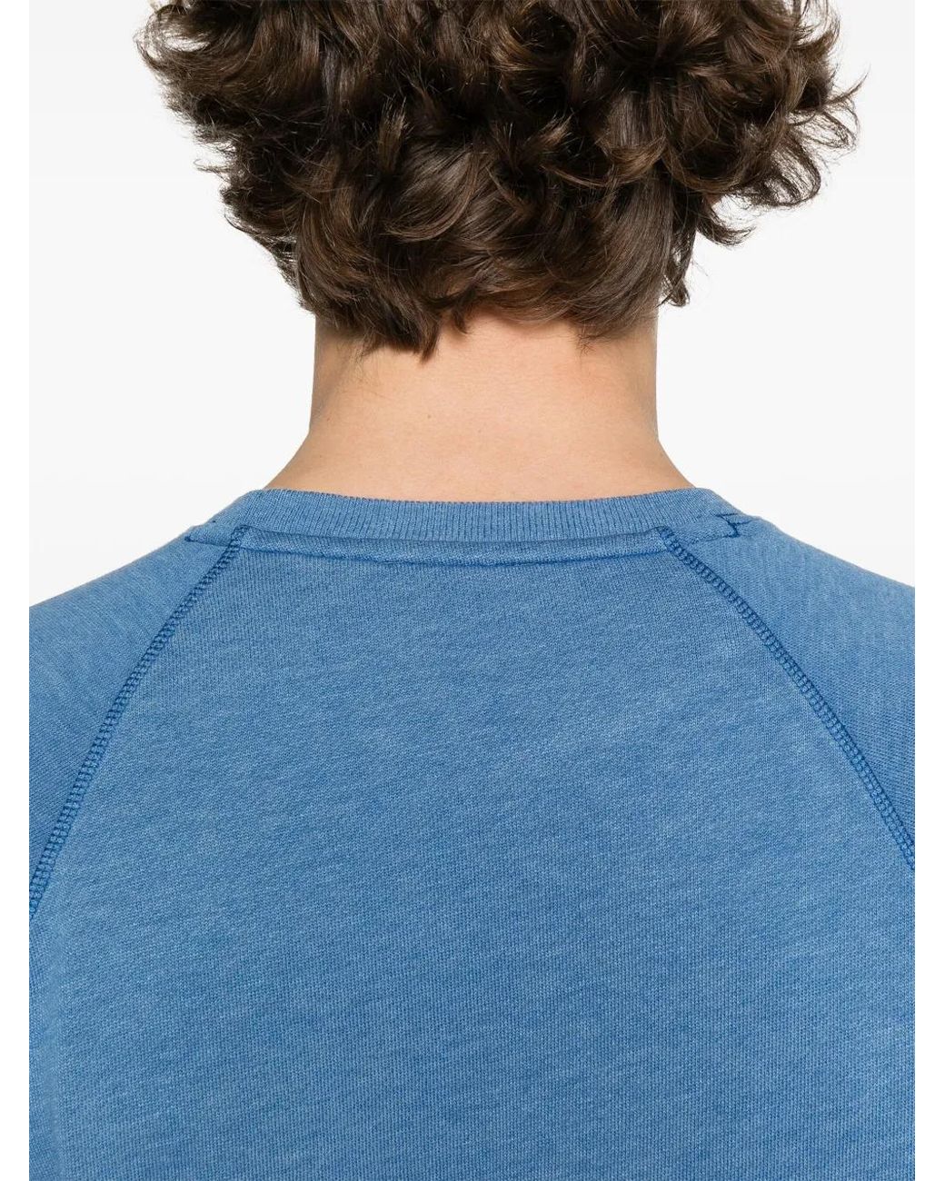 Tom Ford Sweater Met Logopatch in het Blue voor heren