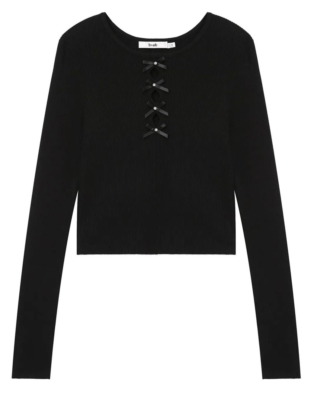 B+ AB Black Cut-Out Detailing Top