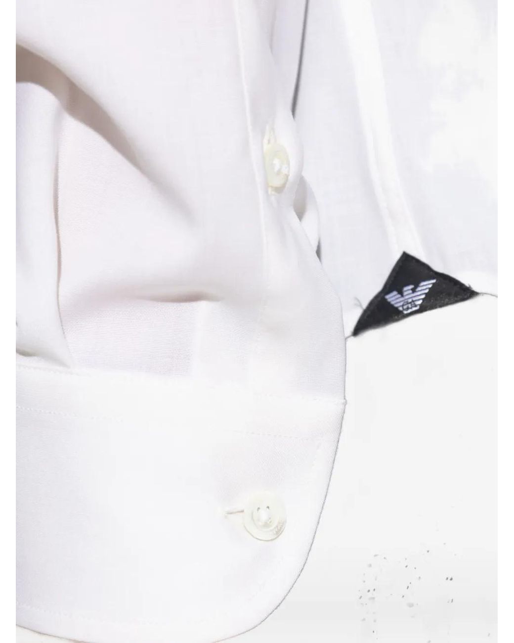 Emporio Armani White Formal Shirts for men