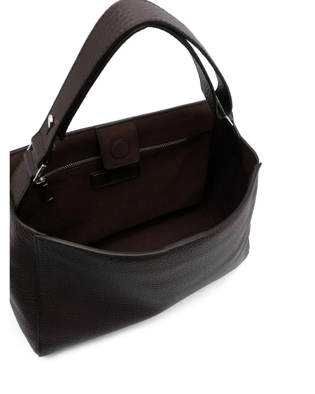 Orciani Black Mini Sveva Soft Tote Bag