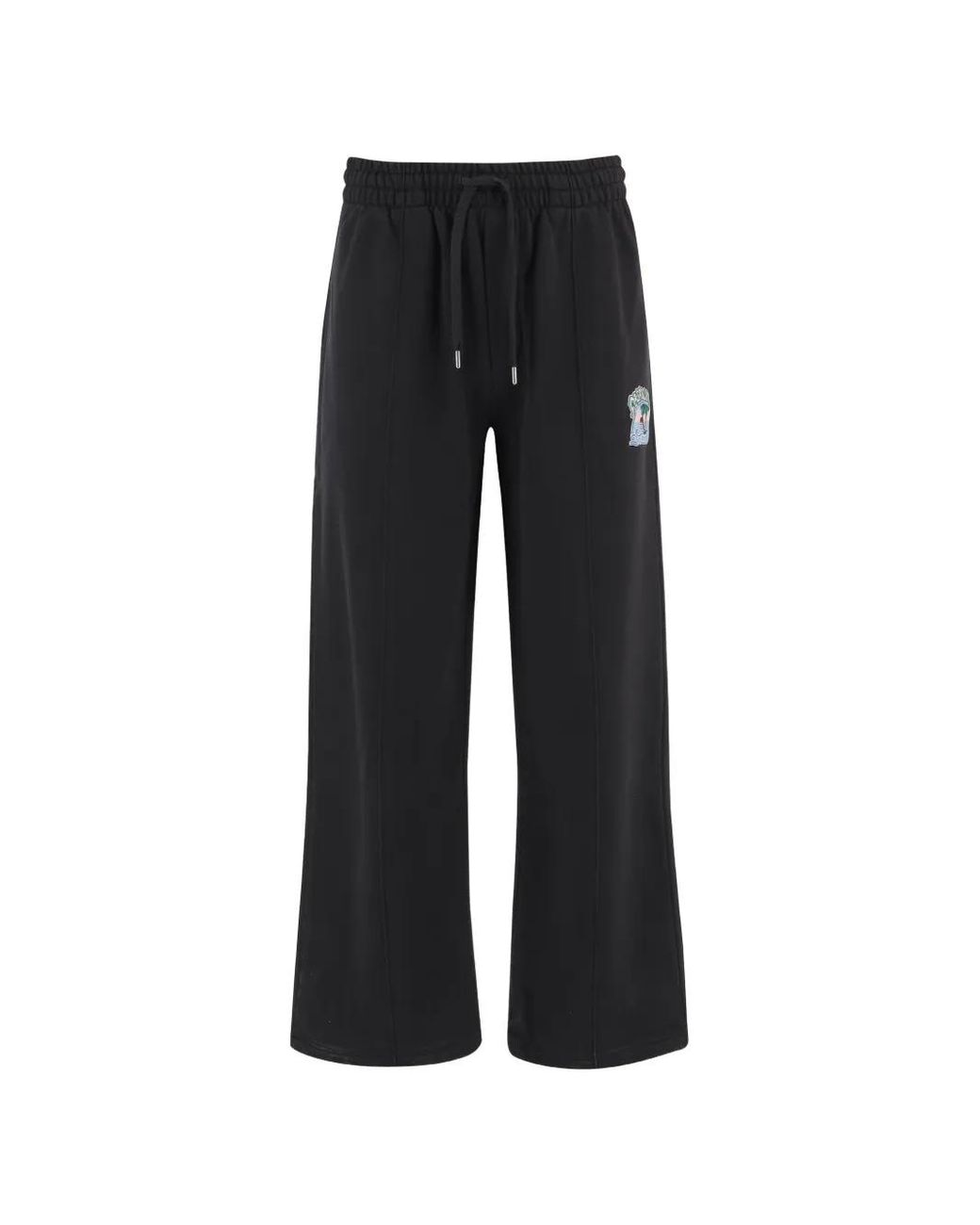 Casablanca Black Logo-Patch Track Pants for men