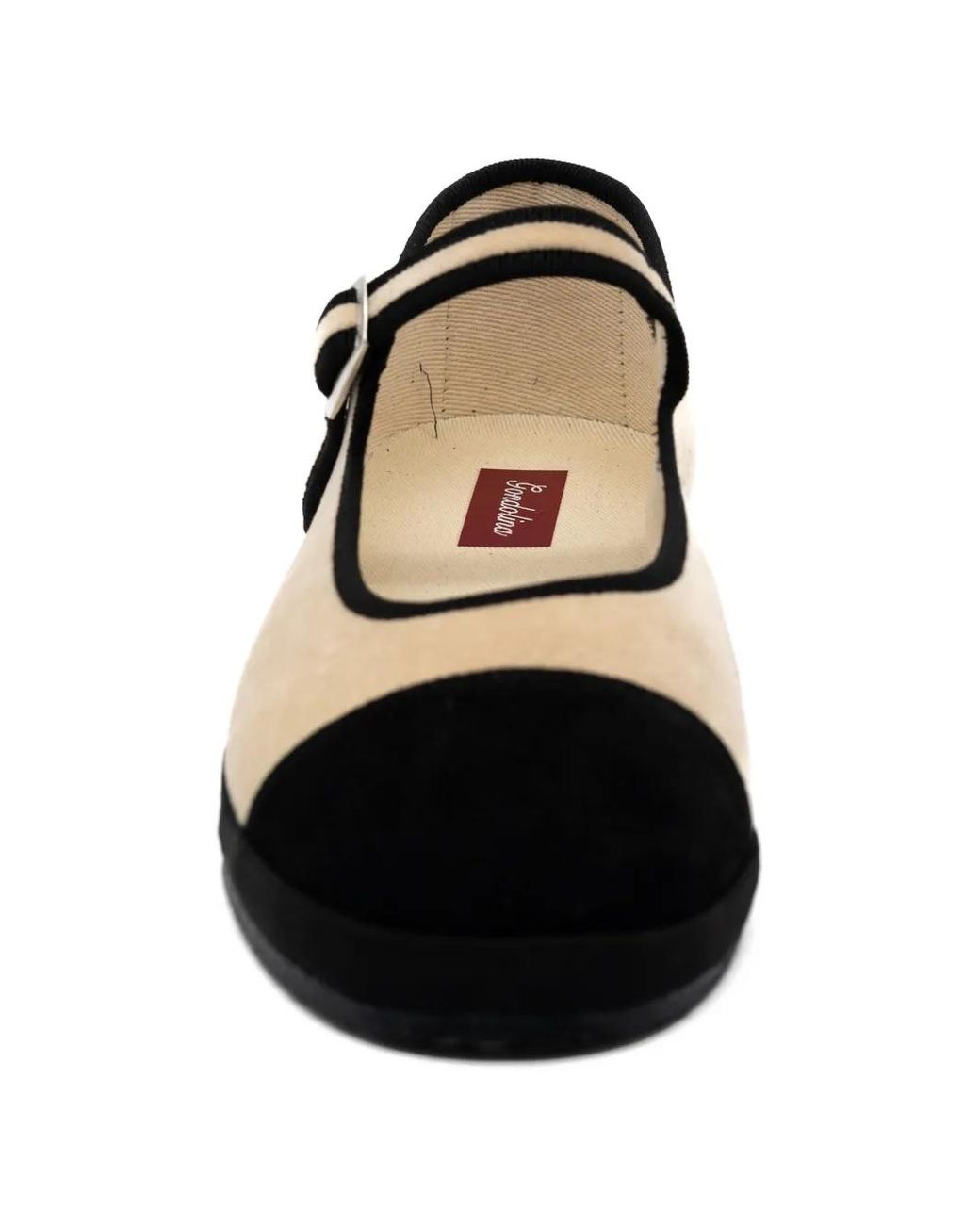 Gondolina White Morosini Mary Jane Ballet Flats