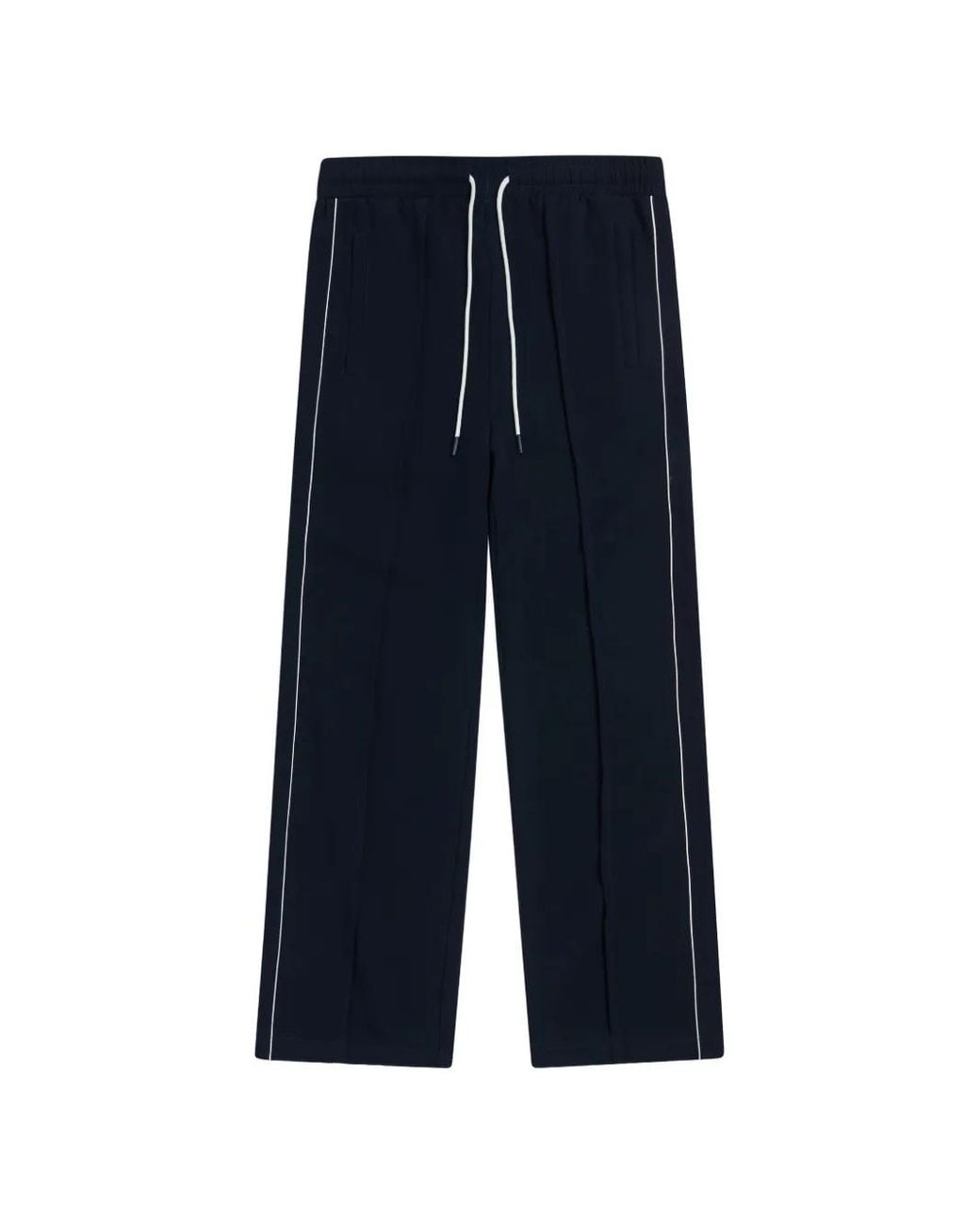 KROST Blue Piping-Detail Trousers for men