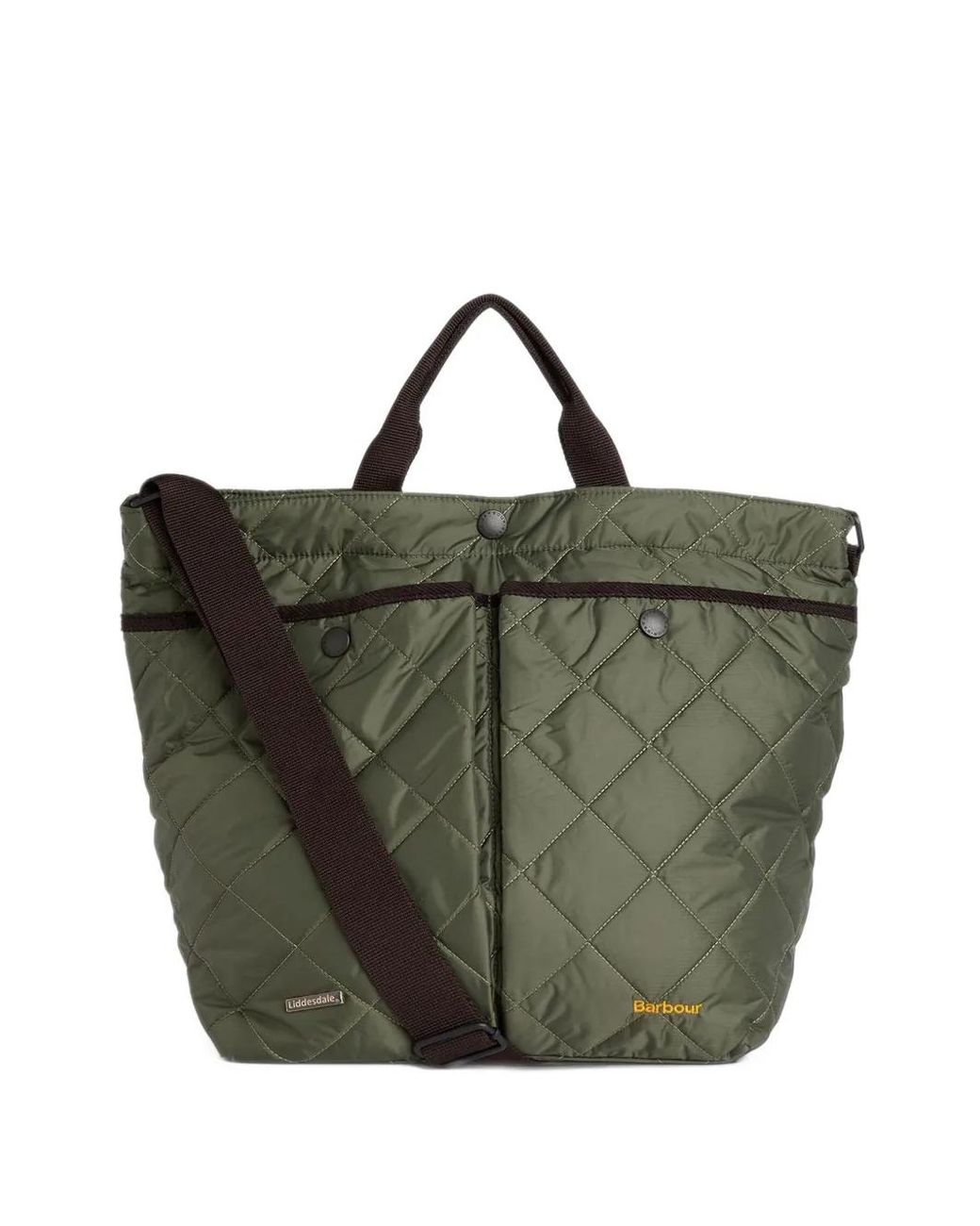 Barbour Green Liddesdale Quilted Tote Bag for men