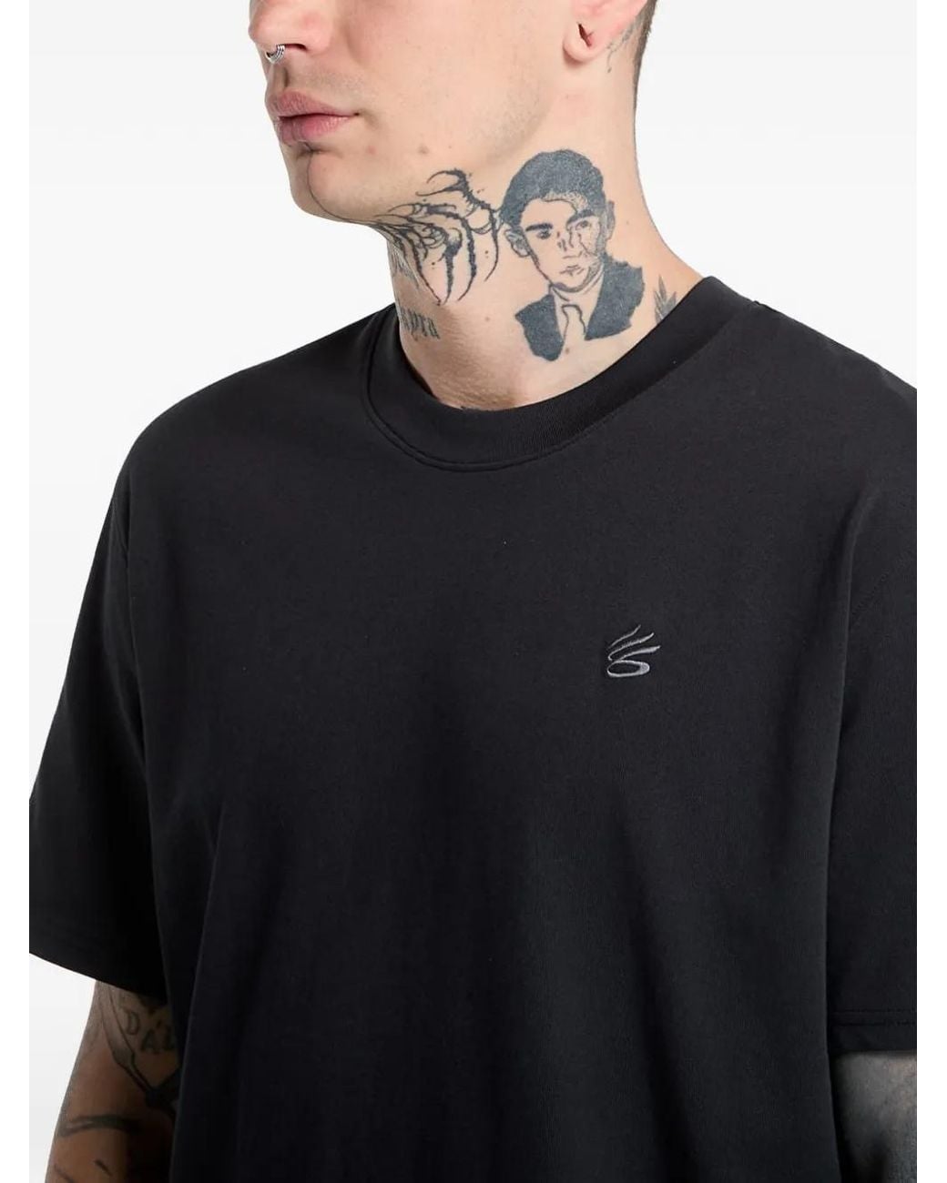 Under Armour Black T-Shirt Curry À Logo Brodé for men