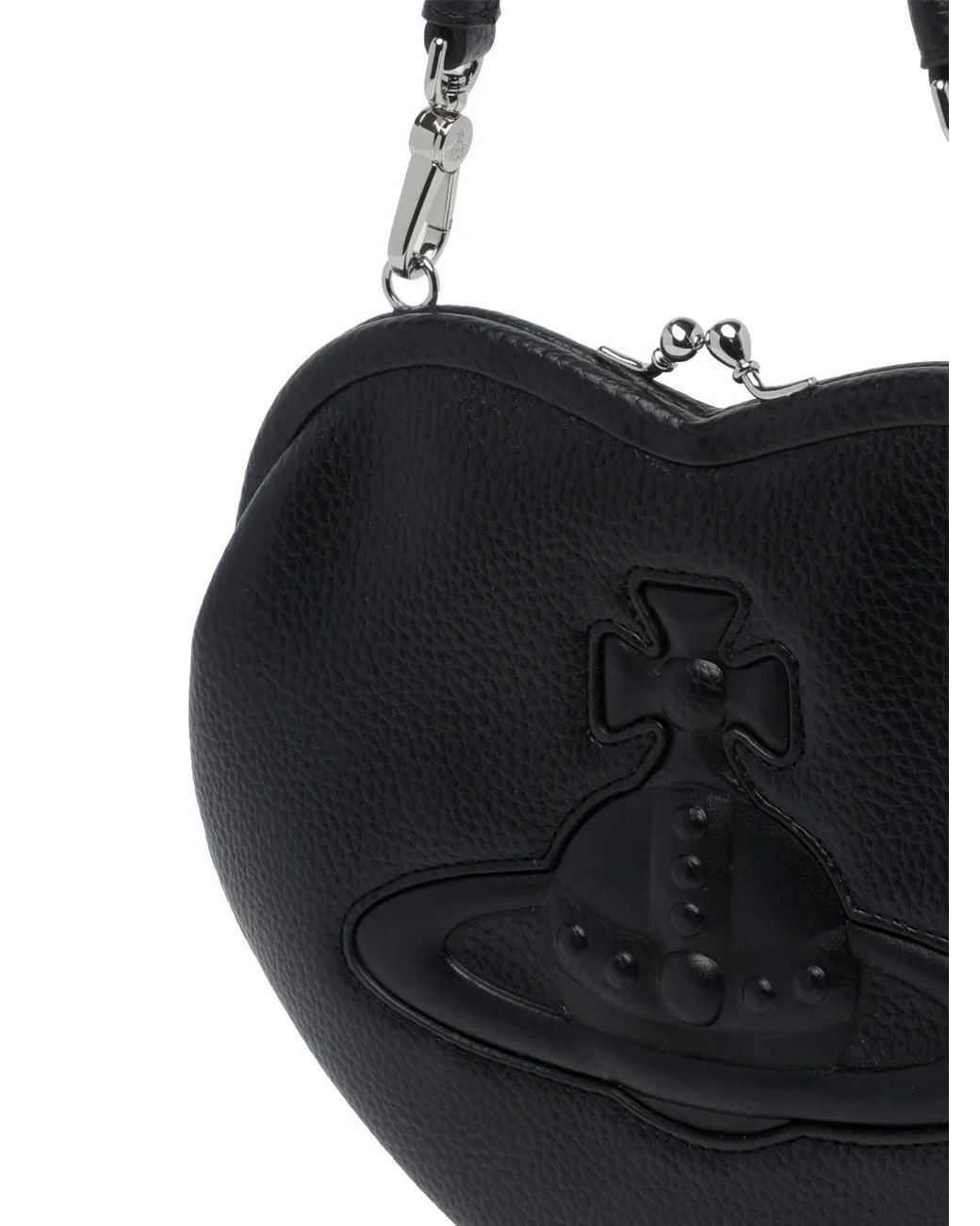 Vivienne Westwood Black Belle Heart Shape Mini Bag