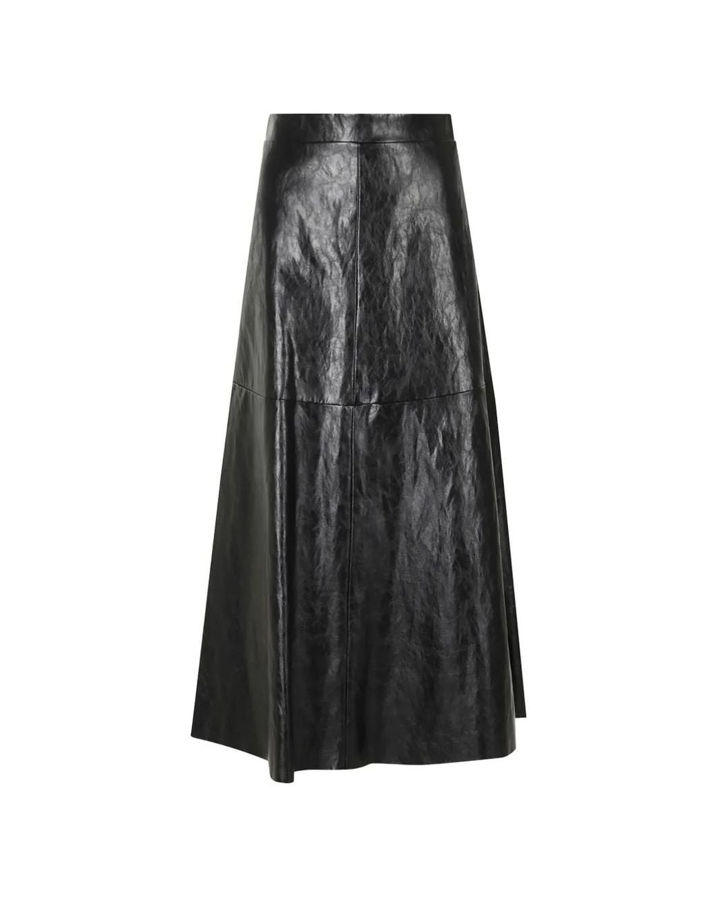 FEDERICA TOSI Gray Crinkled-Effect A-Line Skirt