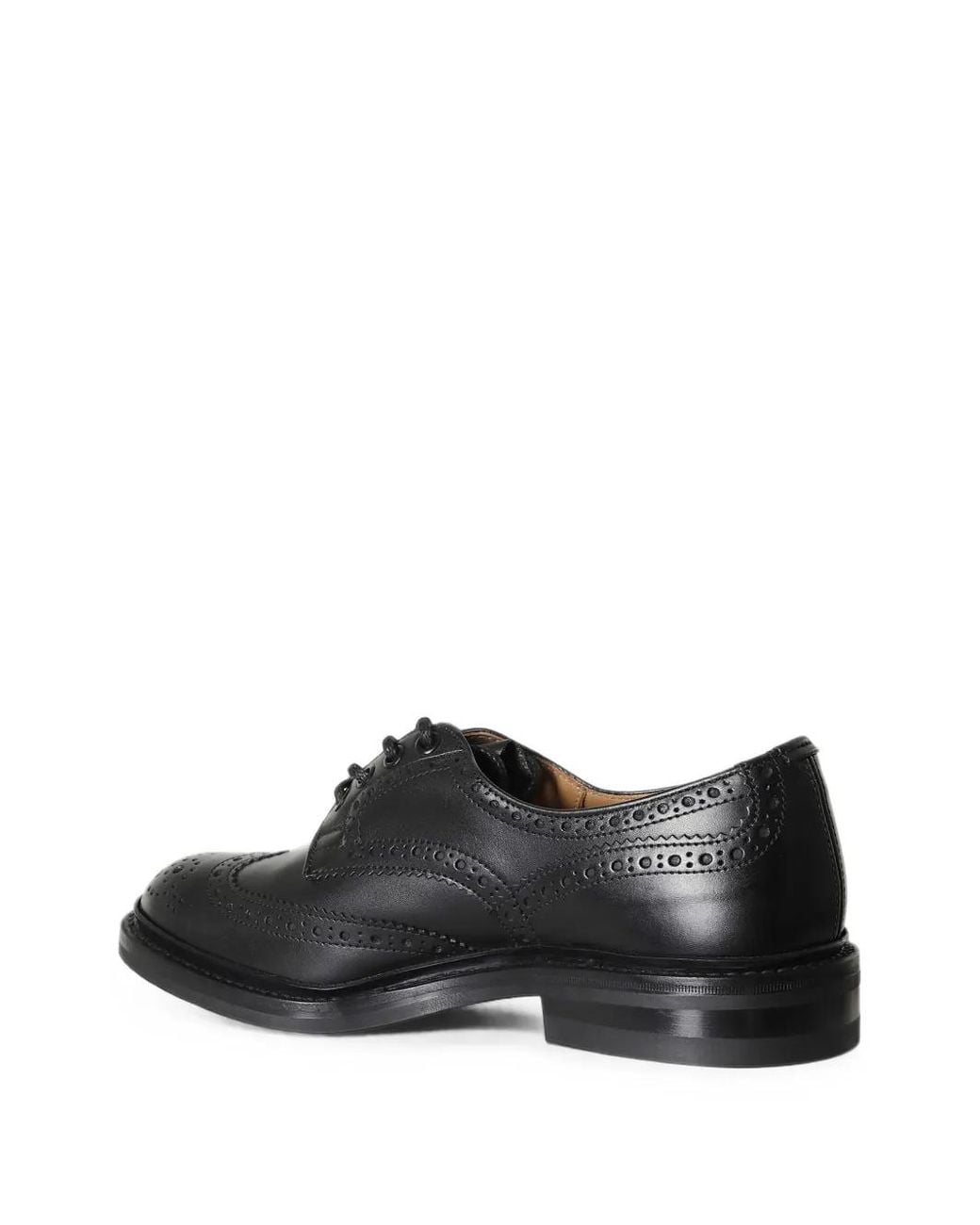 Tricker's Black Derbies Bourton En Cuir for men