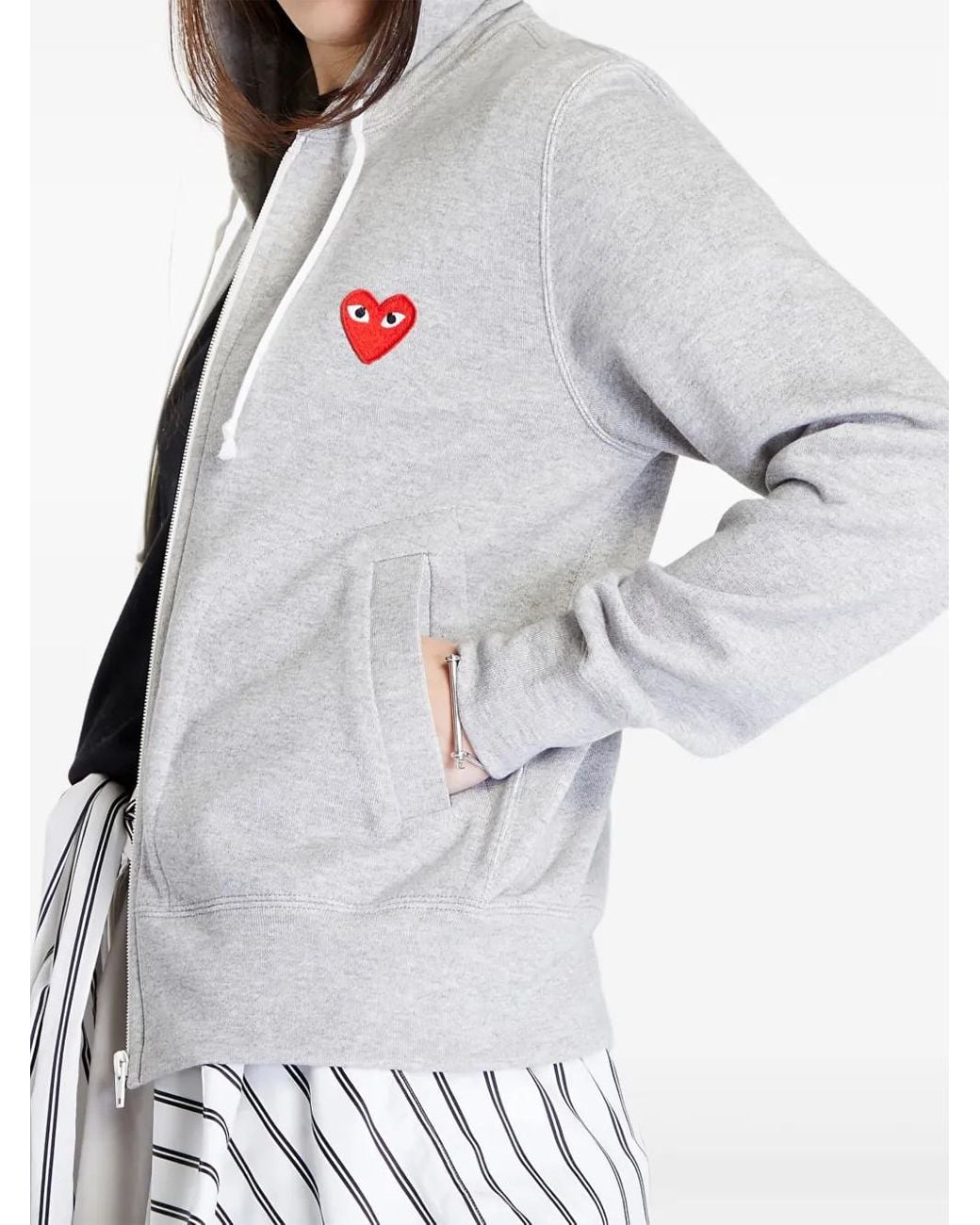COMME DES GARÇONS PLAY White Cotton Jacket