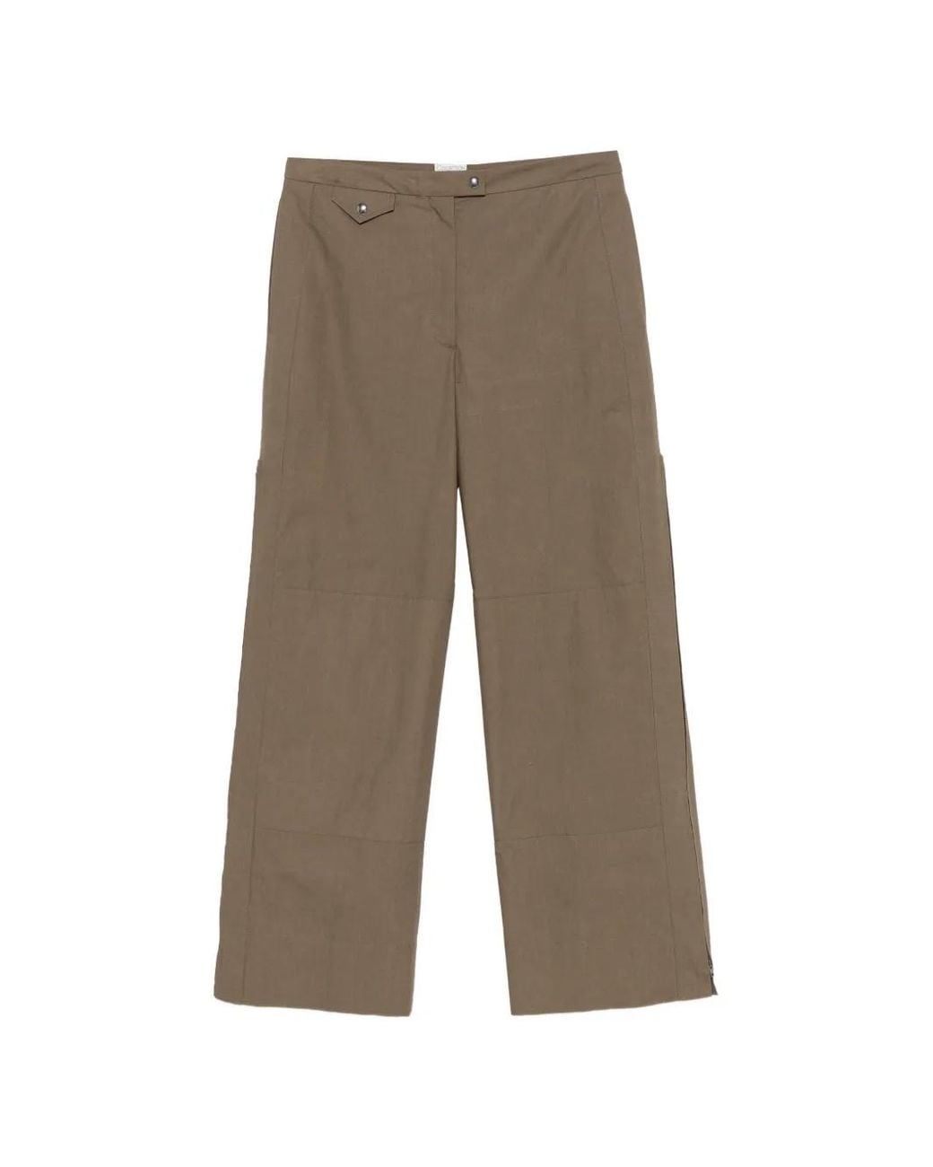 Calvin Klein Brown Gemma Zipped-Cuff Trousers