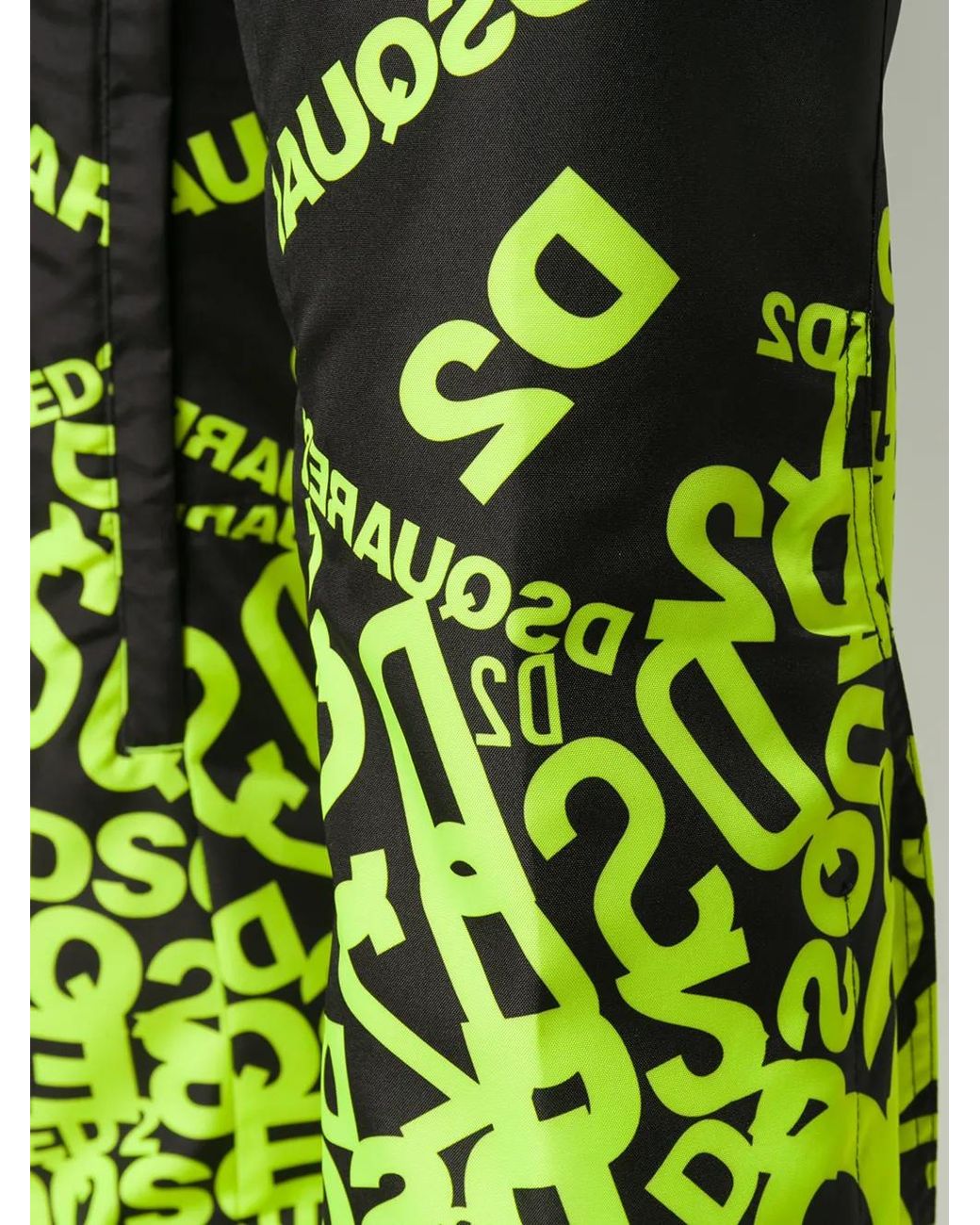 DSquared² Gray Logo-print Wide-leg Trousers for men