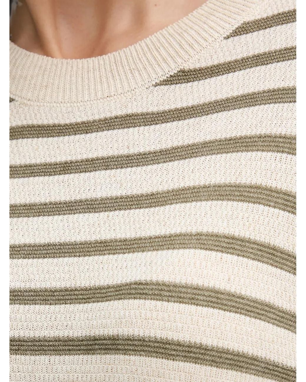 Joop! Natural Horizontal-Stripe Sweater for men