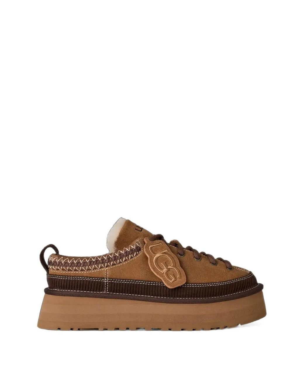 Ugg Brown Heritage Lace-Up Slippers