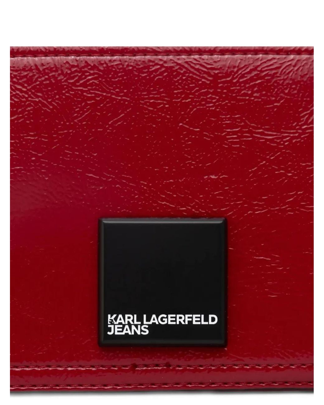 Karl Lagerfeld Red Logo Strap Belt Bag