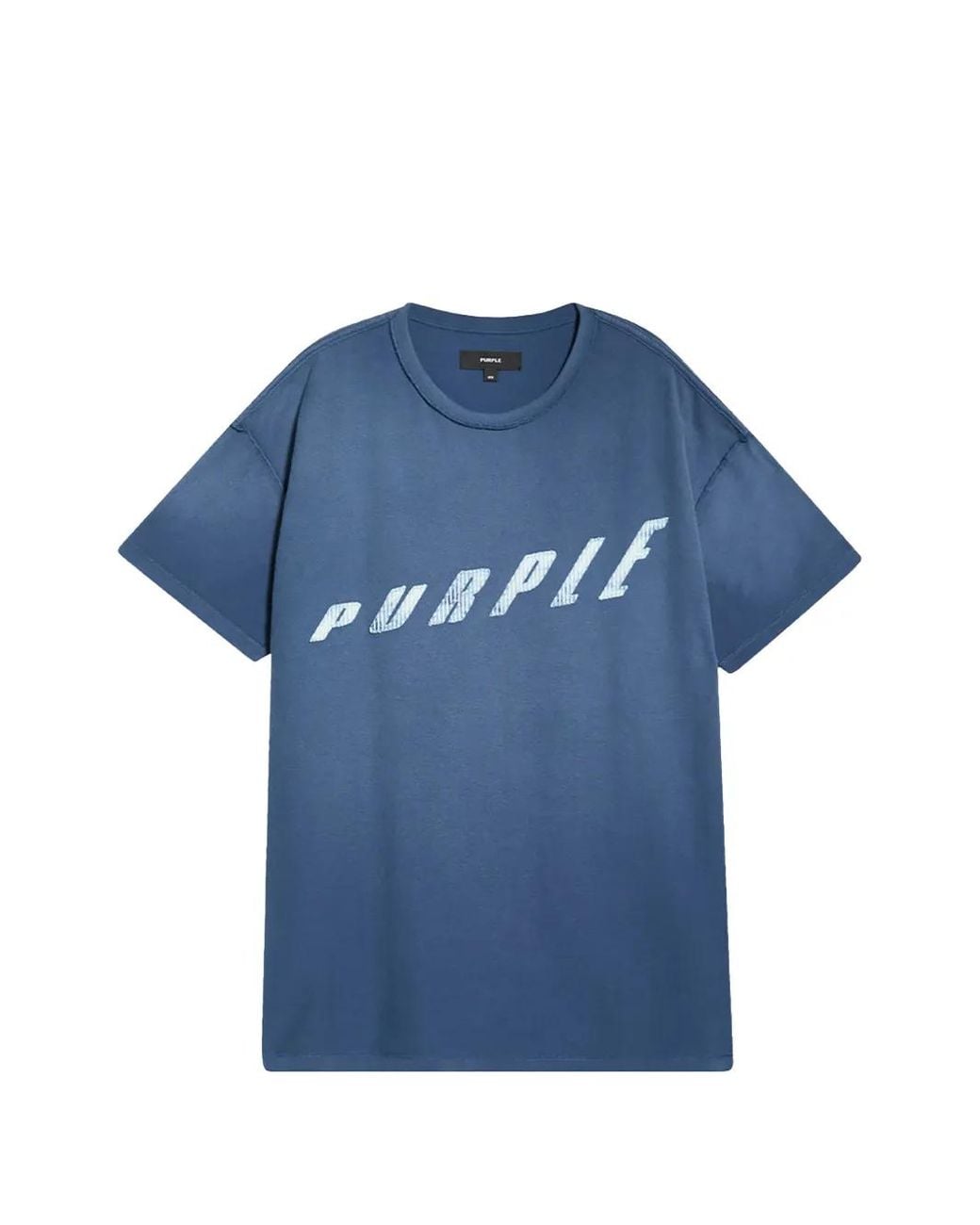 Purple Brand Blue Graphic-Print T-Shirt for men