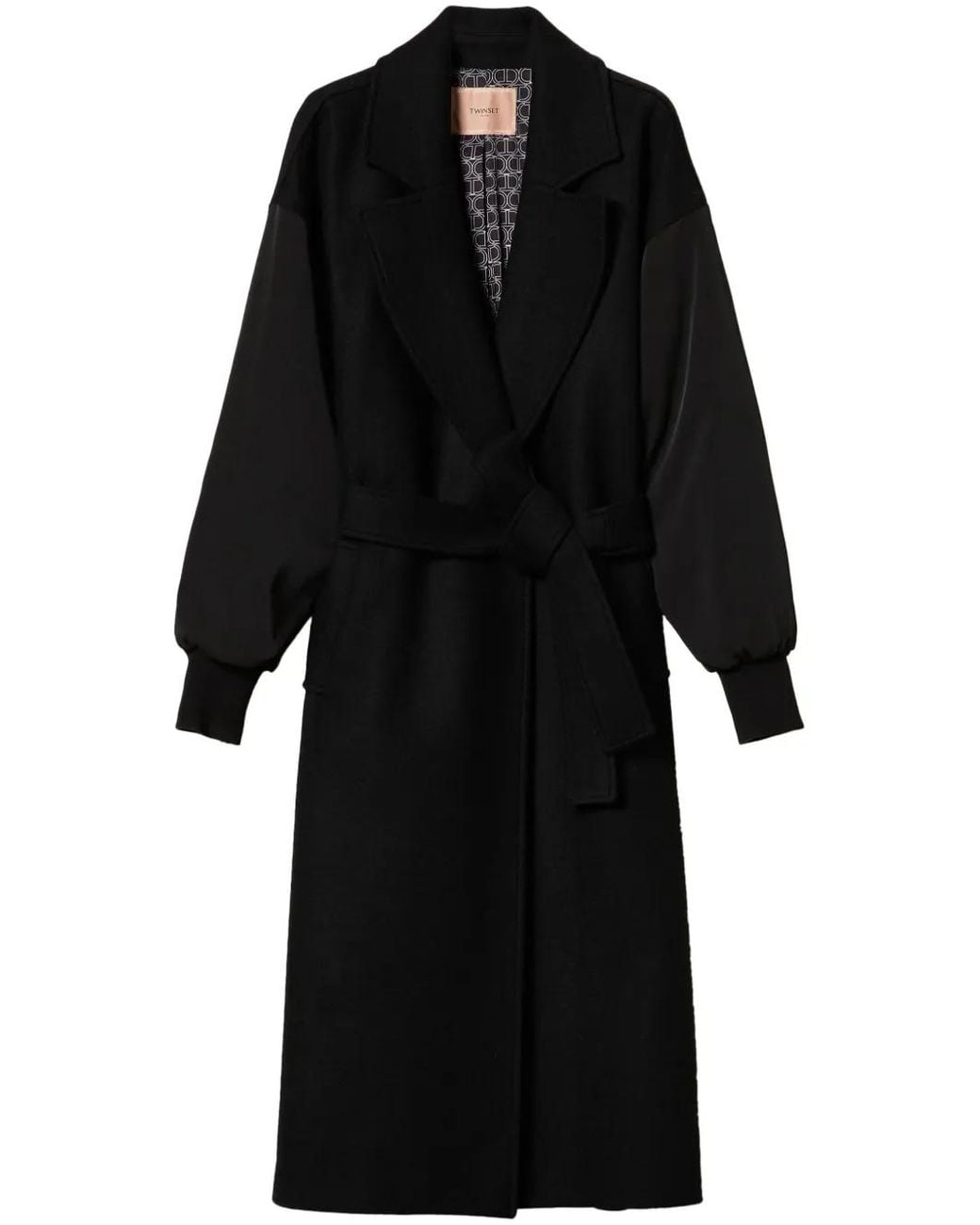 Twinset Black Belted Coat