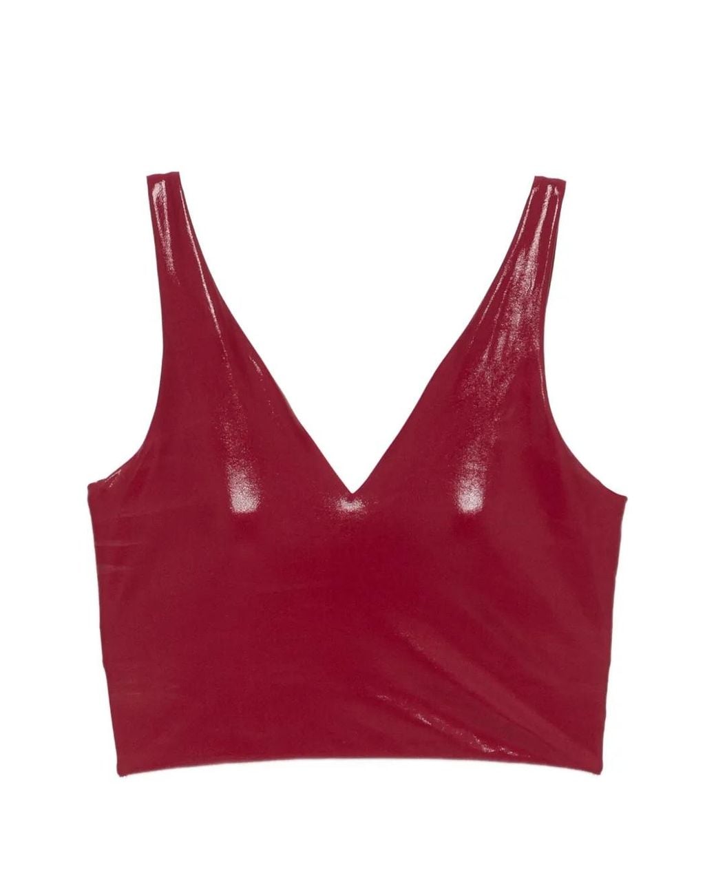 Top Con Scollo A V di MACRON in Red