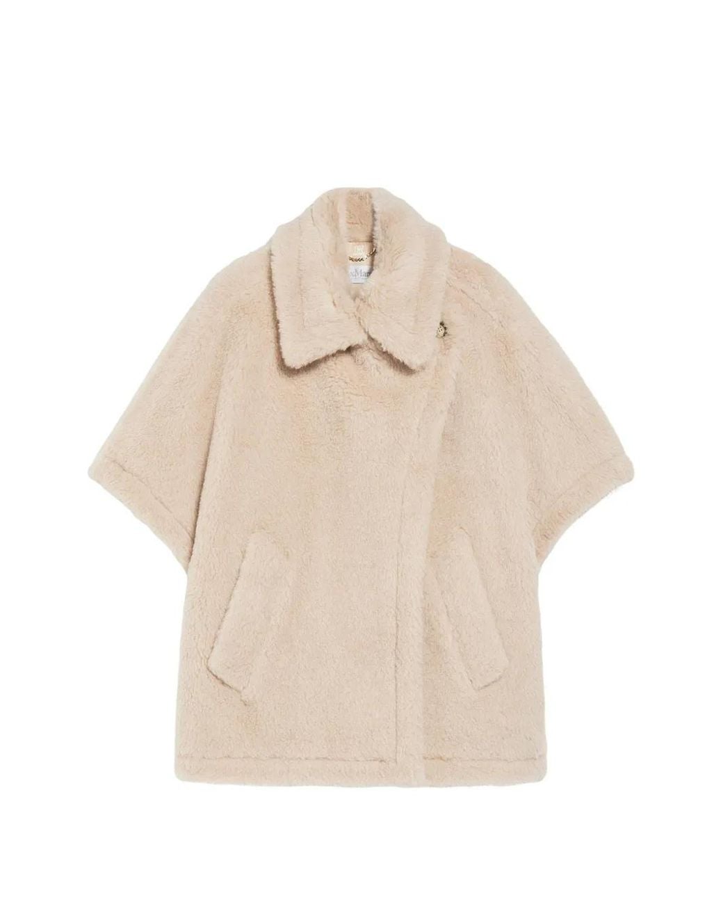 Max Mara Natural Teddy Short-Sleeve Jacket