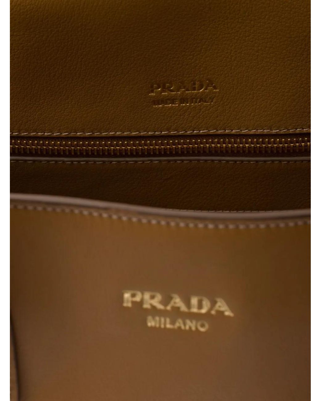Prada Leren Shopper in het Brown