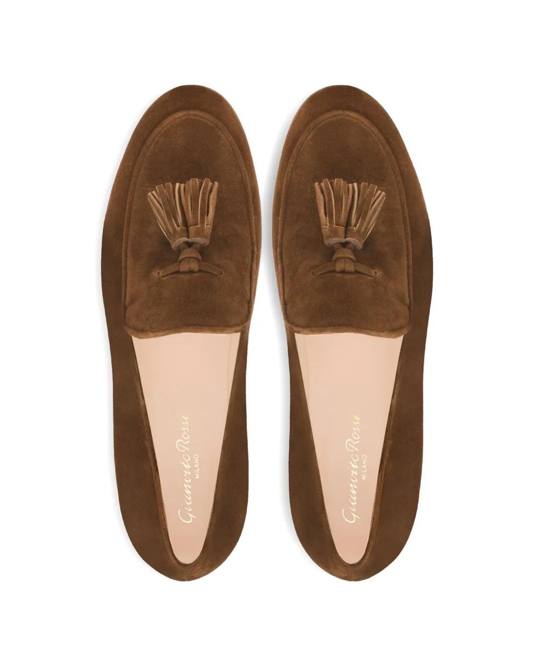 Gianvito Rossi Brown Vittoria Suede Loafers