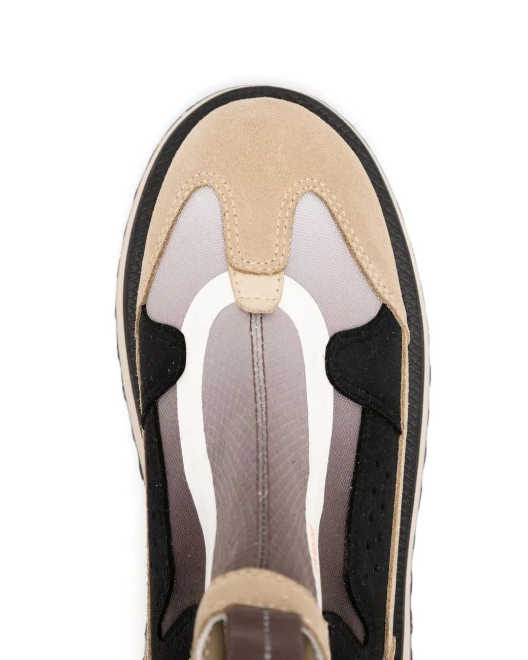 Suicoke Natural Panelled Slip-On Ankle Boots