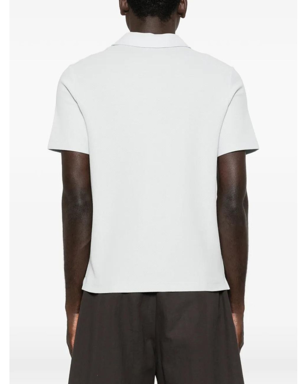 Jacob Cohen White Logo-Patch T-Shirt for men