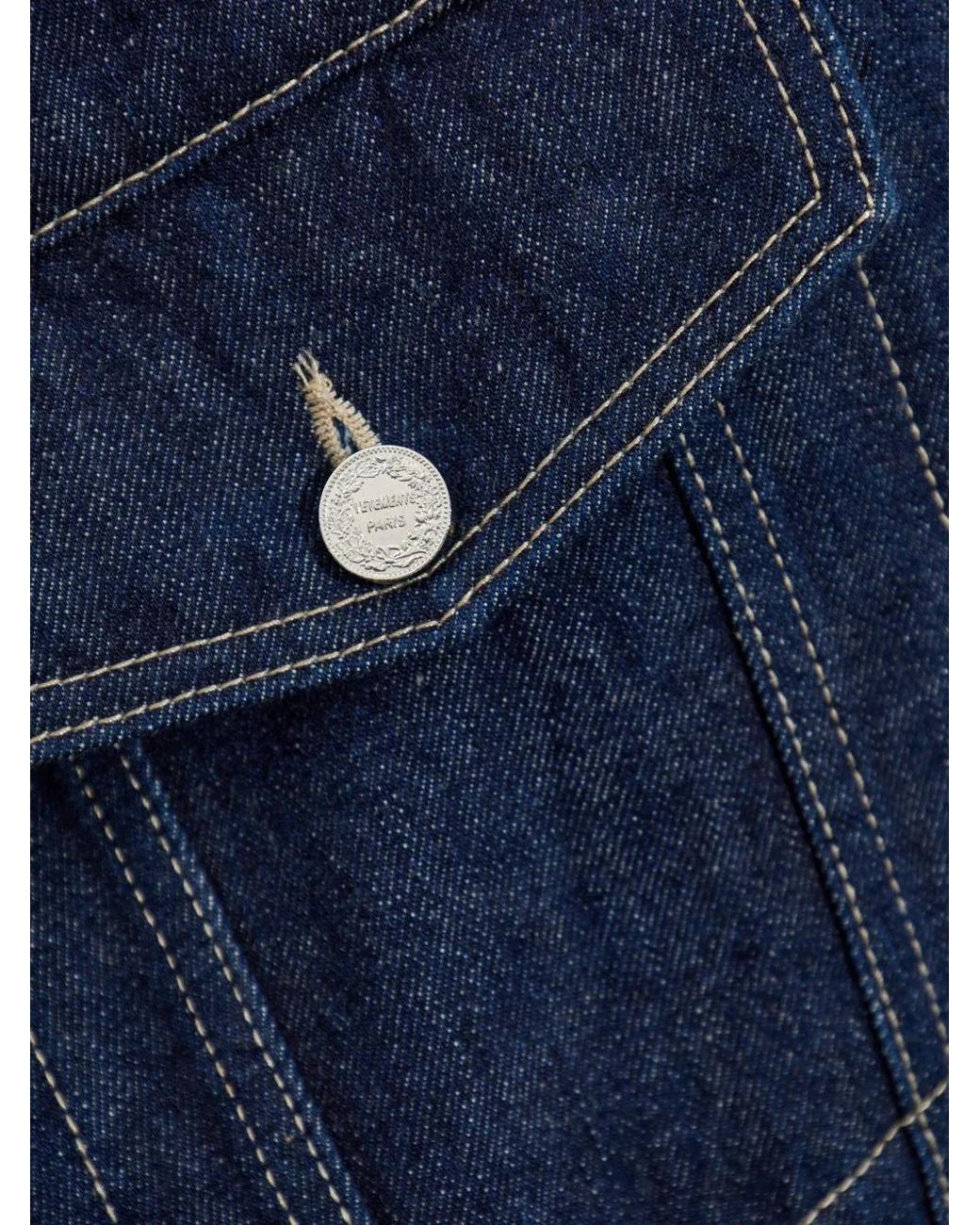 Vetements Blue Zip-Front Flap-Pocket Jacket