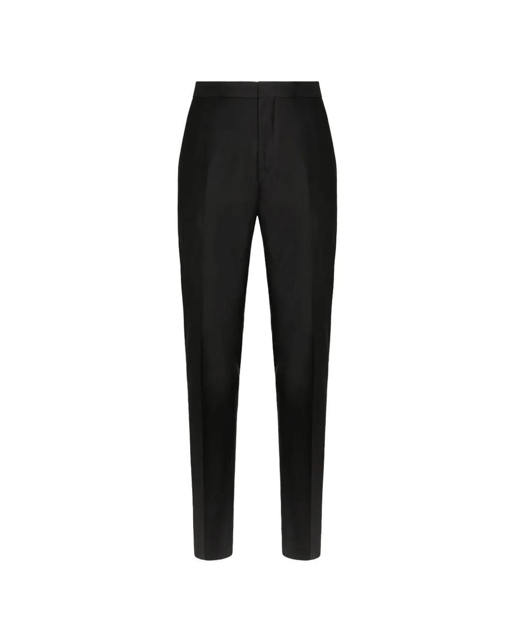 Boggi Black Stretch Wool Dinner Suit Trousers for men