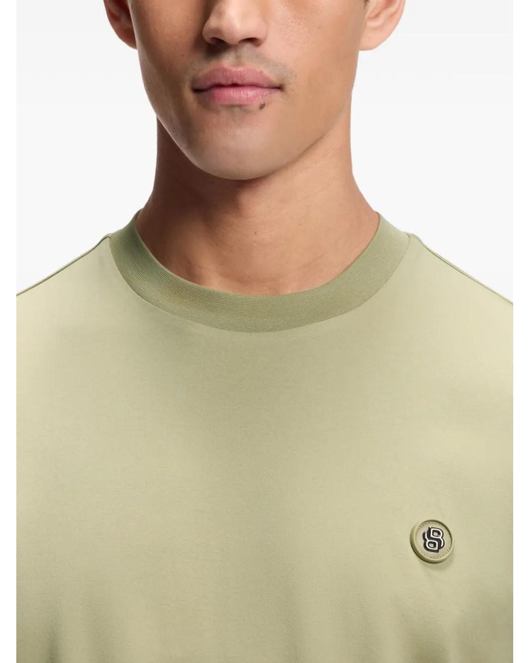 Boss Green Double B Monogram-Patch T-Shirt for men