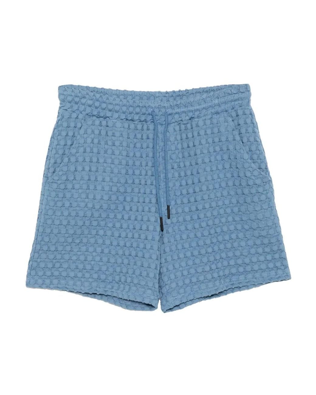 Oas Blue Coronet Porto Waffle Short for men