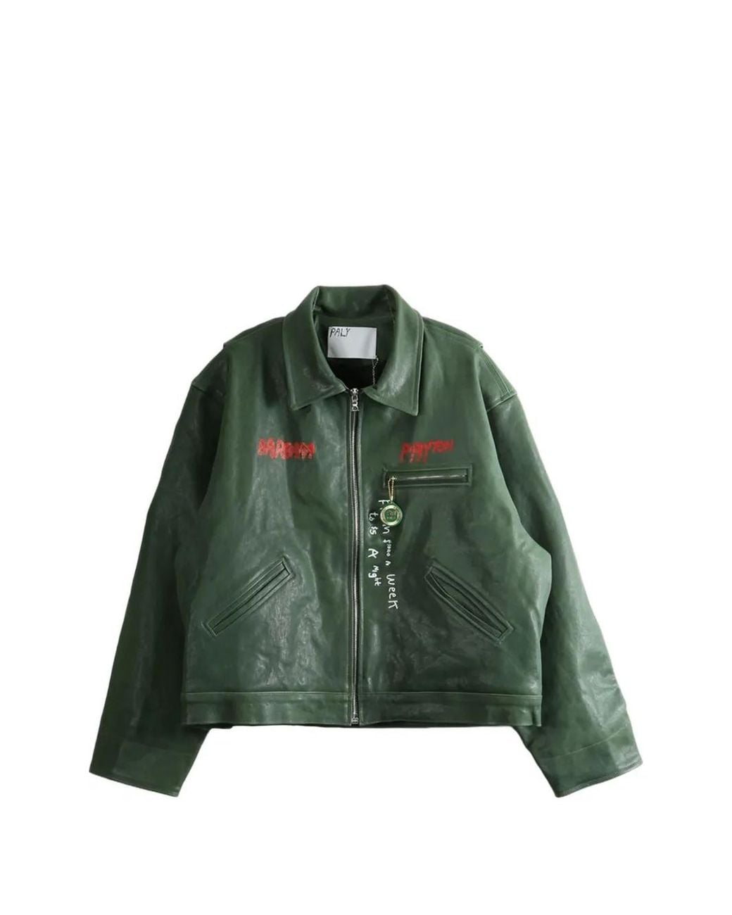 PALY Green I Am Not Ashamed Leather Jacket